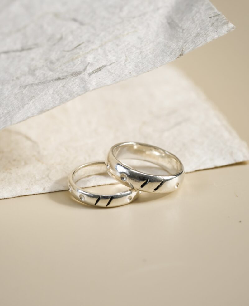 Silver Couple Rings