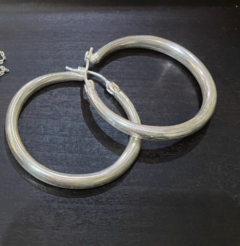 Silver earrings