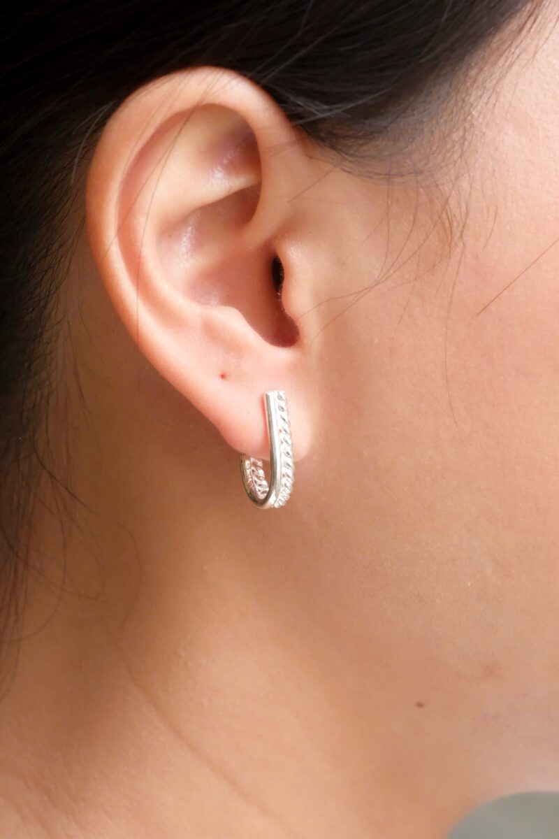 Silver earrings