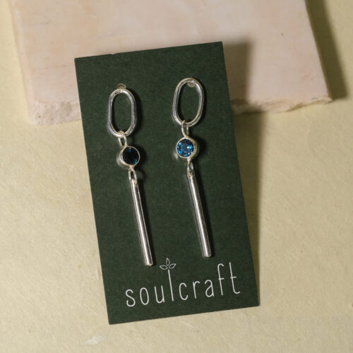 Blue Topaz Earrings