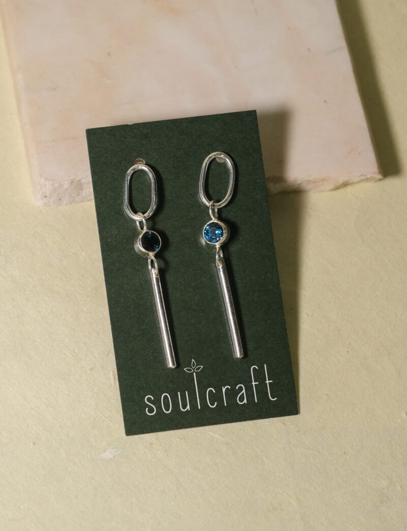 Blue Topaz Earrings