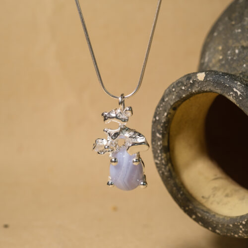 Blue Agate Necklace