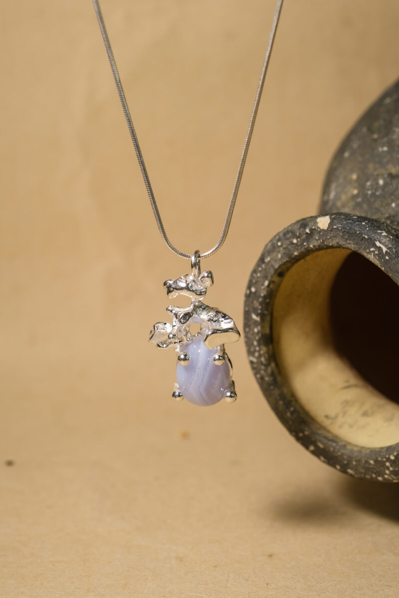 Blue Agate Necklace