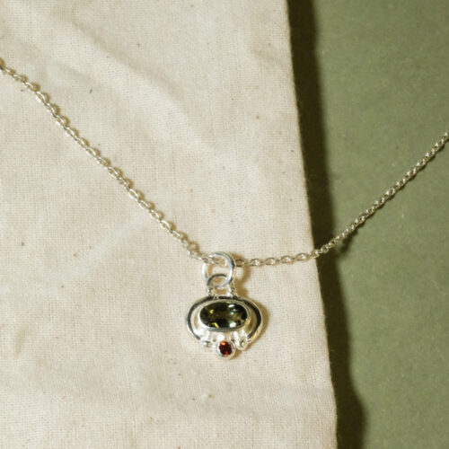 Sapphire/ Garnet Necklace